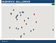 Tablet Screenshot of bushwickgalleries.com